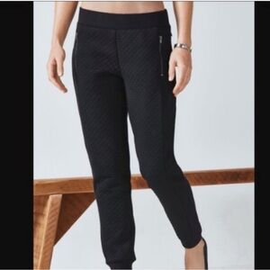 Fabletics Black Quilted Pants - XS